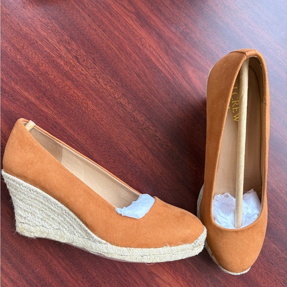 J. Crew Women's suede Wedge Espadrilles - Picture 1 of 2